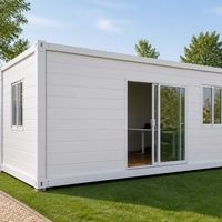 Maison Modulaire Préfabriquée Moderne en Conteneur 20ft 40ft, Structure en Acier, pour Jardin, Bureau de Luxe