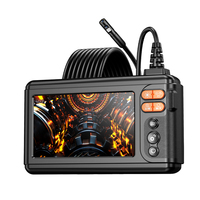 Endoscope vidéo industriel portable C50 à double lentille rigide de 8,5 mm, outils de réparation, caméra d'inspection 5 pouces 1920P IP67