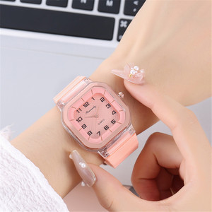 8122 Drop Shipping <span class=keywords><strong>orologi</strong></span> da donna quadrante numerico orologio minimalista al quarzo da donna orologio in Silicone di moda per ragazza - Product Image 2