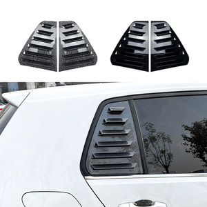 Volkswagen Golf 7 Louvered Car Decal Carbon Fiber Texture ABS Adhesive Rear <b>Window</b> Vent <b>Cover</b> Modification 2013-2019 - Product Image 1
