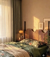 Rideau en tissu texturé rustique aspect lin épais avec bordure à pompons pour salon, décoration intérieure, taille personnalisée