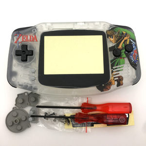 Nueva Carcasa Completa Transparente Blanca de <span class=keywords><strong>Zelda</strong></span>: <span class=keywords><strong>The</strong></span> <span class=keywords><strong>Legend</strong></span> <span class=keywords><strong>of</strong></span> <span class=keywords><strong>Zelda</strong></span> para Game Boy Advance <span class=keywords><strong>GBA</strong></span>, Repuesto - Product Image 1