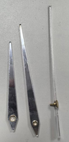 Jam dinding akrilik murah mewah 74/98mm jarum pointer jam menit Kit tangan kedua untuk warna emas dan perak