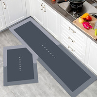 Alfombras de cocina suaves lavables de barro de diatomeas para el hogar con impresión personalizada, alfombrilla de cocina absorbente de agua, Juego de 2 piezas