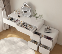 China <strong>Best</strong> <strong>Sell</strong> Mirrored <strong>Make</strong> <strong>up</strong> Vanity <strong>Table</strong> Modern Dressing <strong>Table</strong> Set <strong>With</strong> Stool for Bedroom Vanity <strong>Table</strong>, Large Capacity