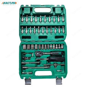 Kit d'outils de réparation automobile 46 pièces de haute qualité avec mallette rigide, idéal pour la maison et les véhicules, comprenant clés et douilles - Product Image 1