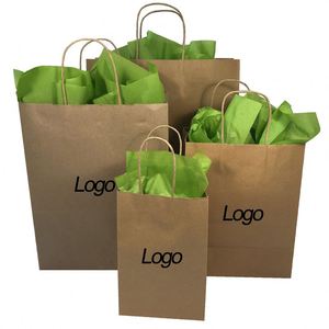 Bolsas de Papel Kraft Marrón para Compras, Embalaje de Cosméticos al por Mayor, Tabla de Tamaños de Bolsas de Papel para Comestibles - Product Image 5