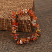 Bracelet en pierre de Chakras en cristal naturel irrégulier, Bracelet de perles d'améthyste de Quartz rose, vente en gros