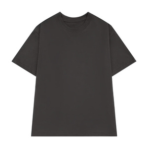O neck 2-way stretch coton Vêtements unisexe T-shirt unisexe Boxy Fit 100% coton Short Sleeve - Product Image 3