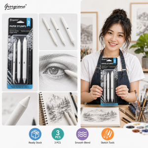 Giorgione 3 Pièces Estompesurs en Papier Professionnels pour Dessin au Fusain et Pastel – Outils d'Estompage Artistiques - Product Image 6