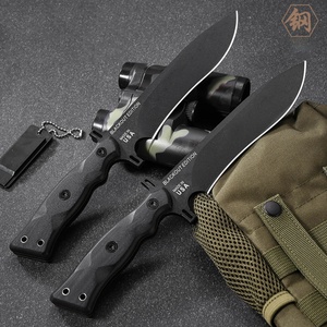 OP7-01มีดพกพาสแตนเลสมีดต่อสู้พร้อมที่จับ G10ปรับแต่งได้แบบ DIY สำหรับใช้ในอุตสาหกรรม - Product Image 2