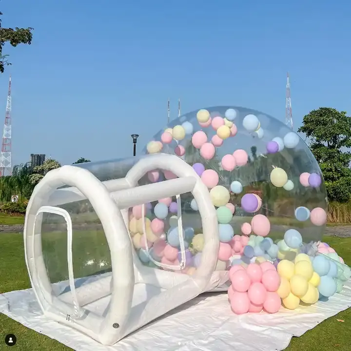 Bubble Bounce House Zimmer aufblasbare klare Kuppeln Kinder Zelt Bouncy Zelt aufblasbare Ballon Kuppel Bubble Zelt
