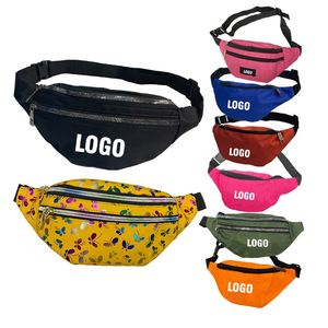 Riñonera Impermeable Ajustable de Poliéster con Cremallera para Mujer - Product Image 1
