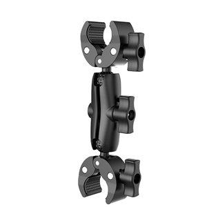 アクションカメラ 6cm ユニバーサルデュアルヘッドクランプナイロンオートバイブラケットマウントアクセサリー - Product Image 4