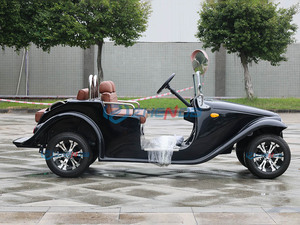 Voiture électrique vintage classique à toit ouvert 4 places pour mariage et tourisme panoramique - Product Image 6