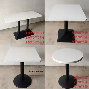 Mesa de Comedor Cuadrada de Madera Maciza de Varias Capas para Espacios Comerciales (Cafeterías, Restaurantes, Bares de Aperitivos, Restaurantes de Comida Rápida) - Product Image 6