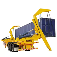 Remorque à chargement latéral pour conteneurs de 20 pieds, 30 pieds, 40 pieds, à bas prix, capacité de charge de 37 tonnes, semi-remorque à chargement latéral pour camion, à vendre