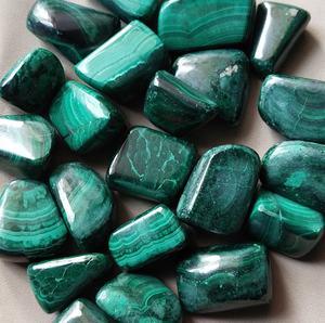 Malachite de haute qualité, pierres précieuses roulées, formes variées, pour la fabrication de bijoux, prix de gros - Product Image 4