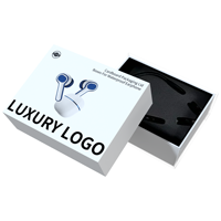 Couvercle d'emballage en carton pour écouteurs de luxe avec logo personnalisé en Offre Spéciale et boîtes-cadeaux de boîte de base pour écouteurs étanches