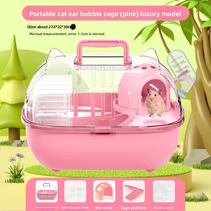 Criceto di lusso di plastica Premium porta viaggi grande spazio portatile maniglia piccola gabbia di trasporto per <span class=keywords><strong>animali</strong></span> - Product Image 3