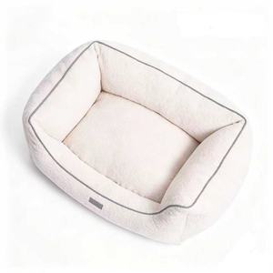 Yangyangpet Cama para <span class=keywords><strong>Perro</strong></span> Rectangular de Tela de Algodón Blanca, Ortopédica, de Espuma, Impermeable y Calmante - Product Image 5