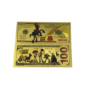 Vente <span class=keywords><strong>en</strong></span> gros de billets Buzz Light Year de 100 dollars de haute qualité billet de banque plaqué feuille d'<span class=keywords><strong>or</strong></span> pvc 24k - Product Image 5