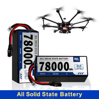 Tamamen Katı Hal Bataryası 78Ah 6S 8S 12S 14S 18S 78000mAh 313Wh/kg 7C Çok Rotorlu İHA Sabit Kanatlı Drone için