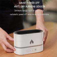 Hxtc88 Chambre Maison H2o Ultrasonique Feu Flamme Arôme Diffuseur Atomiseur Mini Petit Petit Usb Bureau Purificateur D'air Humidificateur Portable