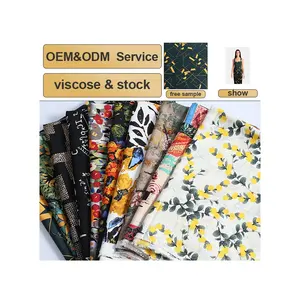 %100 Viscose Printed Fabric Accepts Custom Service Of 150 M MOQ