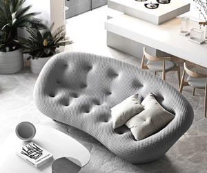 सीशनेल सोफा ब्लू मखमली में रहने वाले कमरे के फर्नीचर इजिप्टियन सोफा ब्लू मखमली 3 2 सीटर मॉड्यूलर सोफे विला - Product Image 6