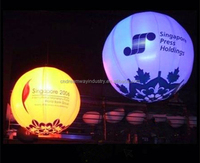 Ballon à hélium flottant en vente chaude 2025, ballon à hélium avec lumière LED pour la publicité