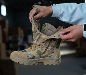 DFB0424 Stock4 seasons CP - Botas tácticas de lona con camuflaje, botas de caza, resistentes y duraderas - Product Image 6