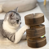 Griffoir et structure d'escalade pour chat en carton ondulé en forme de S, moderne et durable, pour usage intérieur, avec griffoir réversible