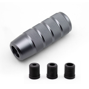 Aluminum Alloy Knurled <b>Gear</b> Shift <b>Knob</b> Black M8 M10 M12 Thread Universal <b>Gear</b> <b>Knobs</b> Car Truck Racing Manual Transmission <b>Knob</b> - Product Image 1