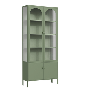 Armario de exhibición de metal personalizado <span class=keywords><strong>para</strong></span> dormitorio, sala de estar, almacenamiento <span class=keywords><strong>para</strong></span> el hogar <span class=keywords><strong>con</strong></span> puerta de cristal, estantes <span class=keywords><strong>para</strong></span> <span class=keywords><strong>libros</strong></span>, <span class=keywords><strong>muebles</strong></span> <span class=keywords><strong>para</strong></span> tiendas de <span class=keywords><strong>libros</strong></span> - Product Image 4