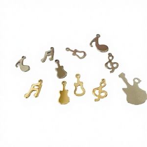 Colgantes <span class=keywords><strong>de</strong></span> clave <span class=keywords><strong>de</strong></span> sol Nota musical y abalorios <span class=keywords><strong>de</strong></span> latido del corazón ECG <span class=keywords><strong>de</strong></span> acero inoxidable para la fabricación <span class=keywords><strong>de</strong></span> joyas - Product Image 6