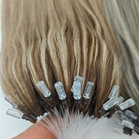Ekstensi Rambut Bulu H6 6d H3 Grosir Pabrik Berkualitas Tinggi 100% Rambut Asli Virgin Cuticle Human Hair H Tips untuk Salon