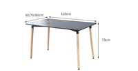 Table à manger moderne en bois MDF écologique KS KS280, prix d'usine, mobilier portable pour appartement et hôtel