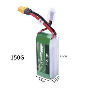 RacePow baterai Lipo isi ulang, FPV 1500mAh 11.1V 120C 3S1P untuk Drone RC balap dan mainan bersertifikat Kc - Product Image 6