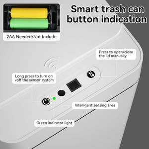 Venta al por mayor de cubo de basura automático de 20L con sellado y cambio automáticos, sistema inteligente de eliminación de residuos para uso en la cocina - Product Image 2