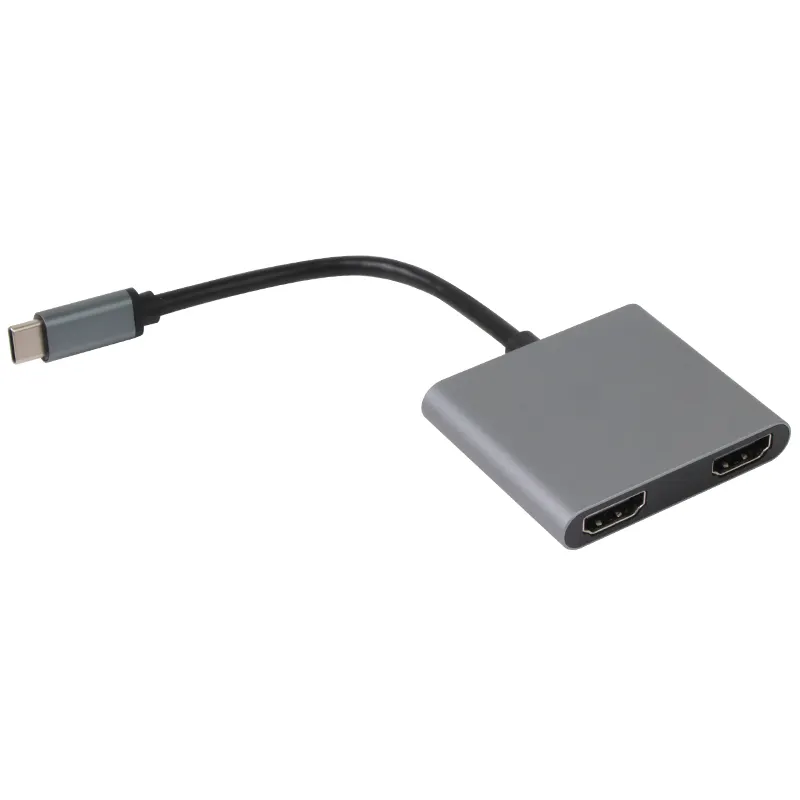 VCOM-Hub DE ALUMINIO 4 en 1 multipuerto USB 3,0 a 4 puertos HDMI 4K personalizado 100W Pd portátil tipo C 4K, adaptador de acoplamiento, soporte MST