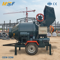 MHF Bétonnière à tambour multifonctionnelle personnalisée JZC 5,5 kW 400 L, facile à démonter, pour travaux civils urbains