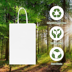 Biodegradable Kraft <b>Paper</b> Takeaway Handbags Custom Logo Food Safe For Cake Bread Baking Pastry Birthday Gift Packing - Product Image 6