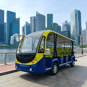 Voitures électriques touristiques 8 places homologuées pour la route, navette solaire 48V/60V/72V pour les visites touristiques en ville - Product Image 1