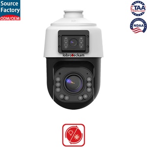 Caméra IP PTZ à double objectif 8MP 4K, 4MP+4MP, zoom optique 20X, caméra de sécurité POE, extérieur, suivi automatique, détection humaine, audio bidirectionnel - Product Image 6