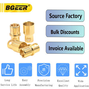 Набор разъемов-бананов 8 мм с золотым покрытием из меди — высокая проводимость, низкие потери для электроники радиоуправляемых моделей автомобилей и дронов - Product Image 5