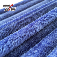 Tissu en flanelle jacquard rayé brillant de haute qualité KINGCASON pour draps de lit