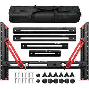 Jauge de contour en alliage d'aluminium, outil de mesure pliable de 16, 12 et 8 pouces pour le travail du bois et la rénovation de la maison - Product Image 1
