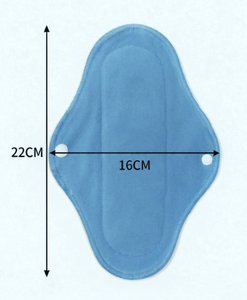 Toalla Menstrual de Tela Reutilizable Personalizada, Protector de Toalla Sanitaria Transpirable de Forro Polar con Broches para el Cuidado Menstrual - Product Image 2