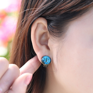 ต่างหูแฟชั่นชุบทองรูปดวง<span class=keywords><strong>ตา</strong></span>แห่งความหวาดกลัว Abyssal Gaze สำหรับผู้หญิง ต่างหูคริสตัลแก้วทรงหยดน้ำทันสมัยพร้อมคลิปหนีบรูปกบ - Product Image 5